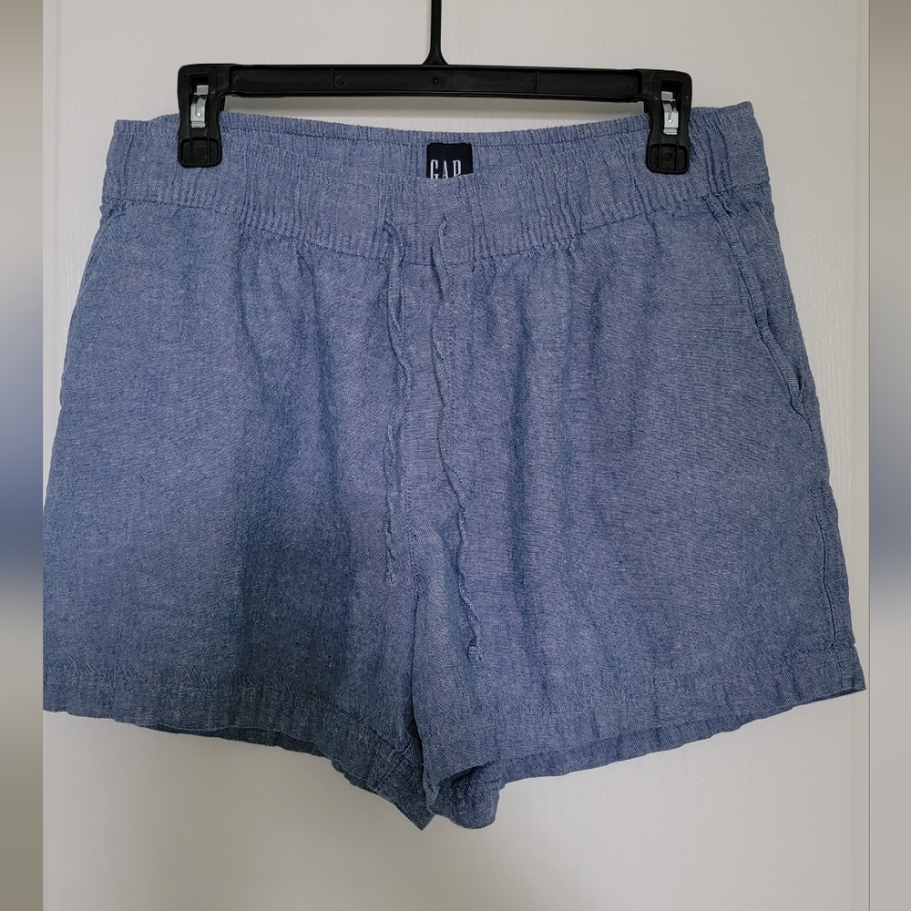GAP Womens Light Blue Flat Front Shorts